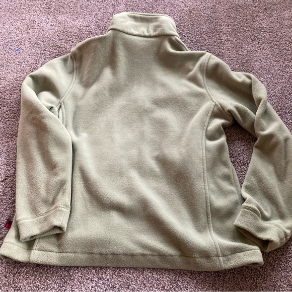 Woolrich Women’s Sage Green Fleece Full Zip Up Jacket Size S Pockets Vintage - Picture 4 of 4
